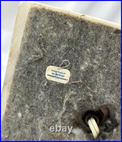 Vintage Antique Italian Hand Carved Marble & Alabaster Table Lamp Neoclassical