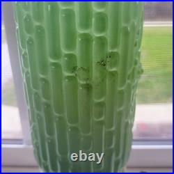 Vintage Art Deco Bullet Torpedo Skyscraper Glass Boudoir Table Lamp Working Vintage Art Deco Bullet Torpedo Skyscraper Glass Boudoir Table Lamp Working