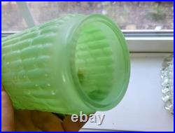 Vintage Art Deco Bullet Torpedo Skyscraper Glass Boudoir Table Lamp Working