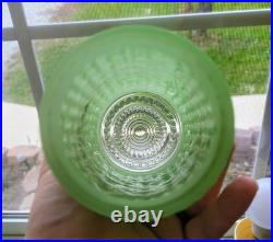 Vintage Art Deco Bullet Torpedo Skyscraper Glass Boudoir Table Lamp Working