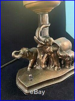 Vintage Art Deco Elephant Lamp