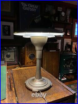 Vintage Art Deco/Industrial Table Lamp Sight Light Corp. 1936, Mid-Century