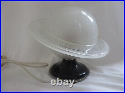Vintage Art Deco Saturn Lamp Frosted Clear Glass Excellent Condition