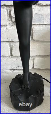 Vintage Art Deco Style MCM Large 32 Nude Woman Table Lamp Sculpture Vintage Art Deco Style MCM Large 32 Nude Woman Table Lamp Sculpture