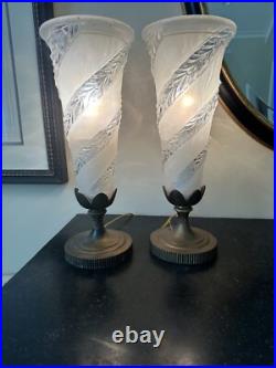 Vintage Art Deco Torchiere Lamps