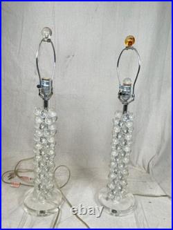 Vintage Arteriors Lucite Bubble Table Lamp Pair (2) Vintage Arteriors Lucite Bubble Table Lamp Pair (2)