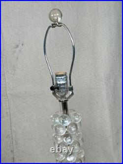 Vintage Arteriors Lucite Bubble Table Lamp Pair (2)