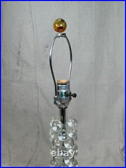 Vintage Arteriors Lucite Bubble Table Lamp Pair (2)