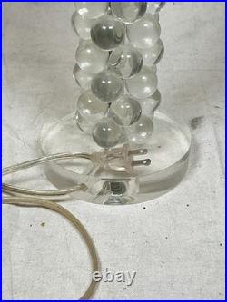 Vintage Arteriors Lucite Bubble Table Lamp Pair (2)