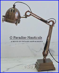 Vintage Articulating Shop Lamp Light Industrial Machine Age Steampunk Lamp New