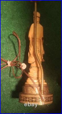 Vintage Asian Table Lamp, possibly Soapstone Or bisque Not Sure