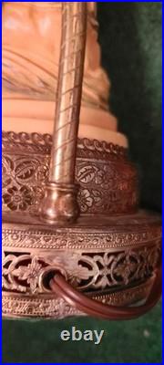 Vintage Asian Table Lamp, possibly Soapstone Or bisque Not Sure