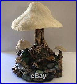 Vintage Authentic Coral Magic Mushroom Lamp Company Table Lamp EUC