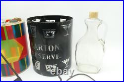 Vintage Barton Reserve Advertising Colorful Spinning Rotating Table Lamp Working