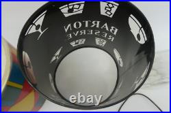 Vintage Barton Reserve Advertising Colorful Spinning Rotating Table Lamp Working