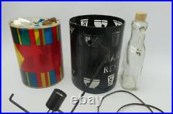 Vintage Barton Reserve Advertising Colorful Spinning Rotating Table Lamp Working