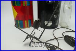 Vintage Barton Reserve Advertising Colorful Spinning Rotating Table Lamp Working