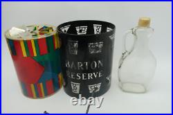 Vintage Barton Reserve Advertising Colorful Spinning Rotating Table Lamp Working