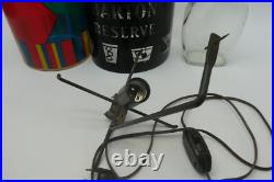 Vintage Barton Reserve Advertising Colorful Spinning Rotating Table Lamp Working