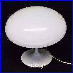Vintage Bill Curry Stemlite Design Line White Mushroom Table Lamp Mid-Century