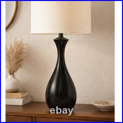 Vintage Black Teardrop Table Lamp 22 Mid Century Modern Style