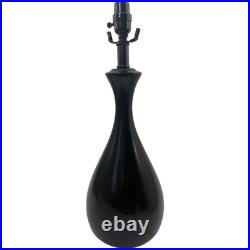 Vintage Black Teardrop Table Lamp 22 Mid Century Modern Style