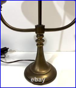 Vintage Brass And Tole Table Lamp