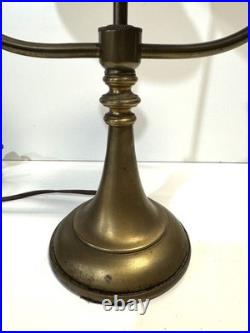 Vintage Brass And Tole Table Lamp