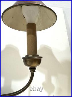Vintage Brass And Tole Table Lamp