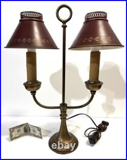 Vintage Brass And Tole Table Lamp Vintage Brass And Tole Table Lamp