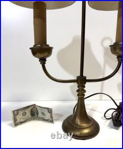 Vintage Brass And Tole Table Lamp