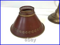 Vintage Brass And Tole Table Lamp Vintage Brass And Tole Table Lamp