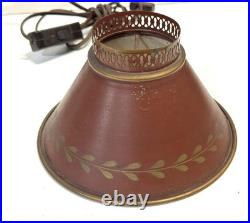 Vintage Brass And Tole Table Lamp Vintage Brass And Tole Table Lamp