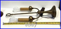 Vintage Brass And Tole Table Lamp