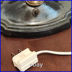 Vintage Brass Bouillotte Table / Desk Lamp 2-Arm Candle Stick Lights 18+ Tall