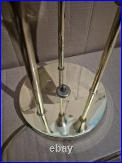 Vintage Brass Calla Lily Lamp 3-Light Flower Hollywood Regency MCM Table Light