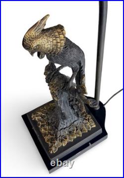 Vintage Brass Cockatoo Table Lamp Sculptural Base Accents Tested Works 28 Tags