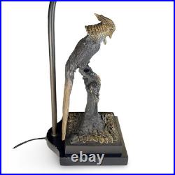 Vintage Brass Cockatoo Table Lamp Sculptural Base Accents Tested Works 28 Tags