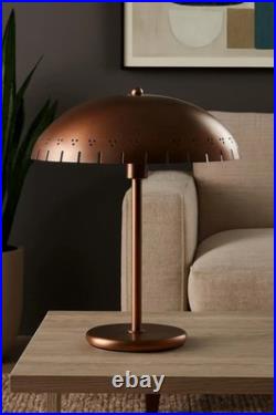Vintage Brass Dome Table Lamp Mid Century Modern Desk Light