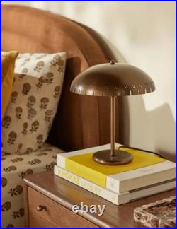 Vintage Brass Dome Table Lamp Mid Century Modern Desk Light