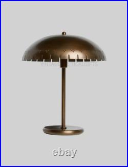 Vintage Brass Dome Table Lamp Mid Century Modern Desk Light