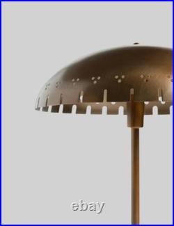 Vintage Brass Dome Table Lamp Mid Century Modern Desk Light