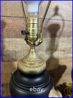 Vintage Brass Eagle Urn Table Lamp Rams Ram Neoclassical Traditional Style 23