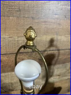 Vintage Brass Eagle Urn Table Lamp Rams Ram Neoclassical Traditional Style 23