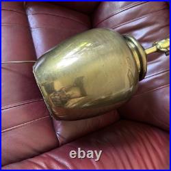 Vintage Brass Ginger Jar Table Lamp Gold Urn Shape Hollywood Regency Large