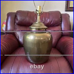 Vintage Brass Ginger Jar Table Lamp Gold Urn Shape Hollywood Regency Large Vintage Brass Ginger Jar Table Lamp Gold Urn Shape Hollywood Regency Large