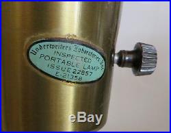 Vintage Brass Mid Century Atomic ERA Saucer Mushroom Table Lamp MCM Space Age