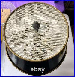 Vintage Brass Palm Tree Bouillotte Tole Table Lamp Works Tested