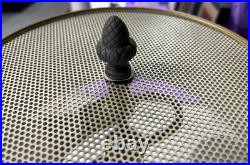 Vintage Brass Palm Tree Bouillotte Tole Table Lamp Works Tested