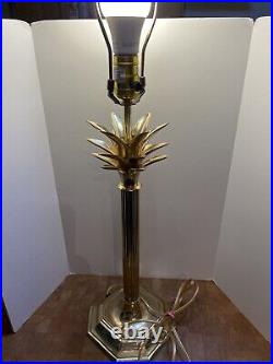 Vintage Brass Palm Tree lamp 27.25 Tall By Iris Worldwide LTD
